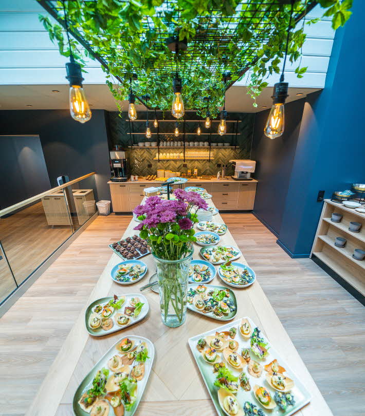 Fretheim Hotel i Flåm sin nye konferanseavdeling. Møterom og lounge med fingermat.