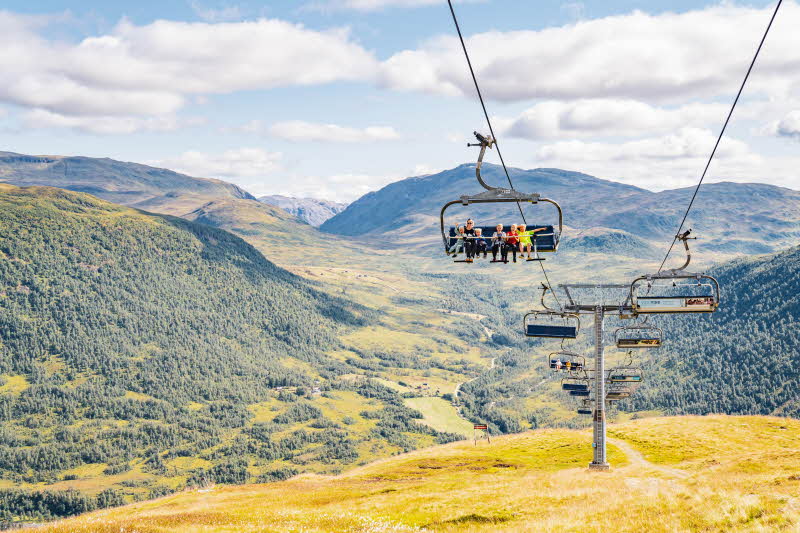 Sommersessellift in Myrkdalen